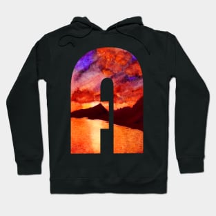 Letter A sunset Hoodie